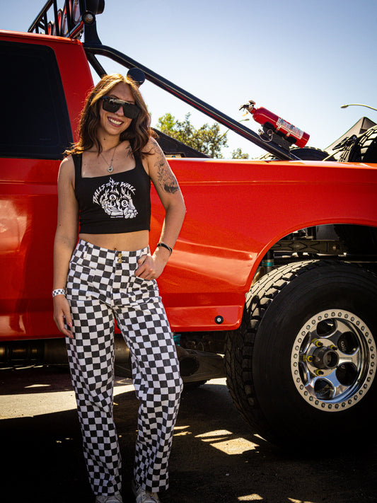 BALLS TO THE WALL CROP TOP